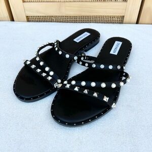 Steve Madden Studded Sandals - Black